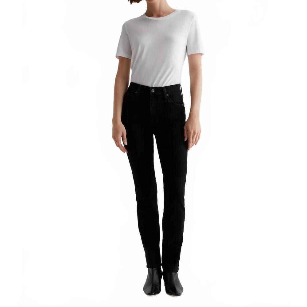 NEW AG JEANS mari mid-rise slim straight jeans in alchemy